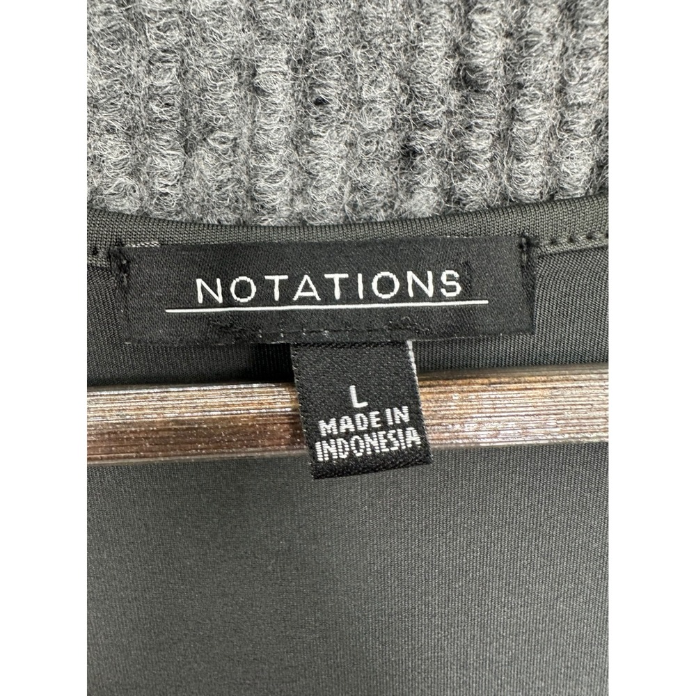 Notations Sequin Tank Top Womens Large Gray Excellent Sleeveless Party MITT0204 - Picture 3 of 9